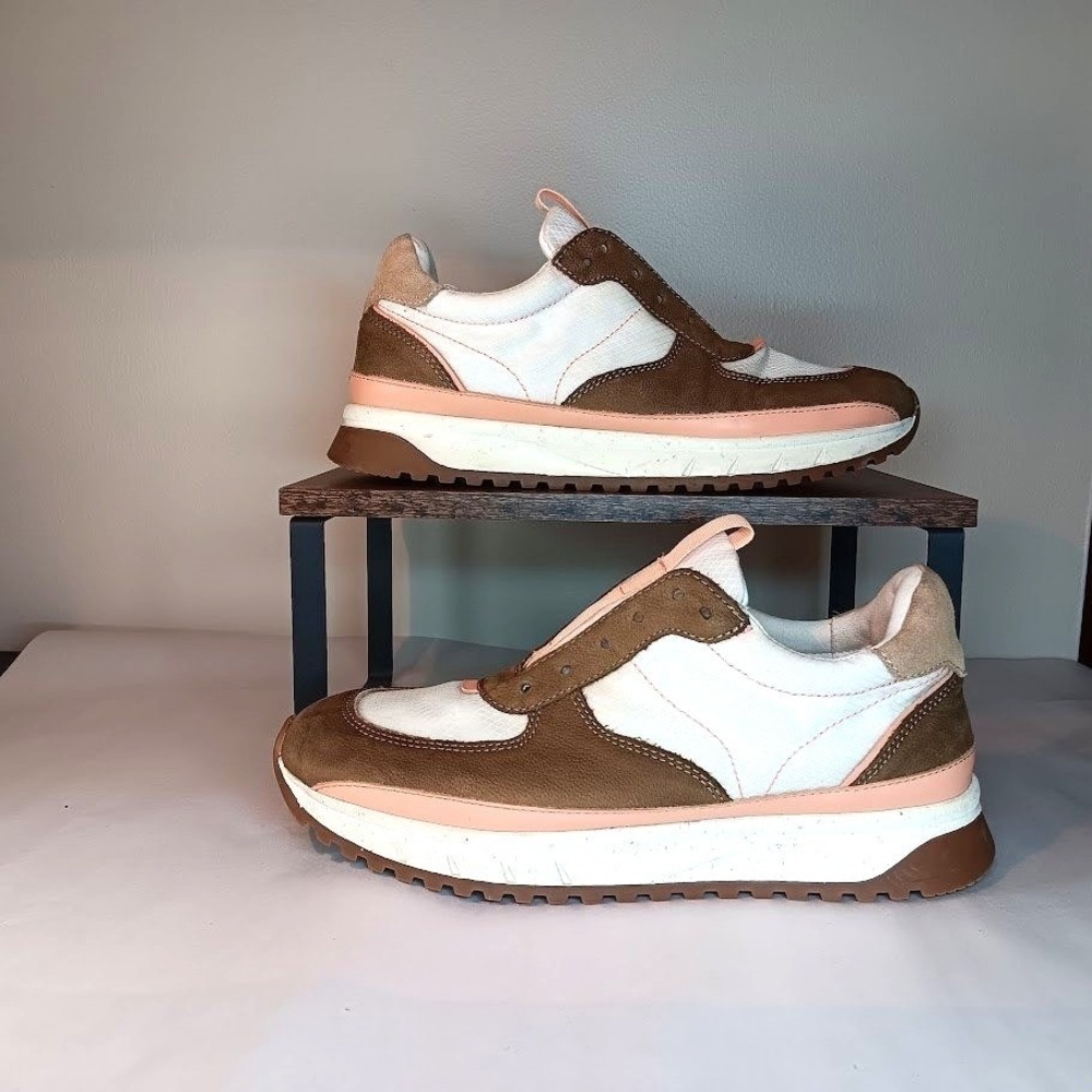 Madewell‎ MWL Colorblock Sneakers Womens 9 Mens 7.5 Brown Peach Good